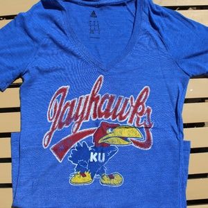 University of Kansas Jayhawks V-Neck Adidas